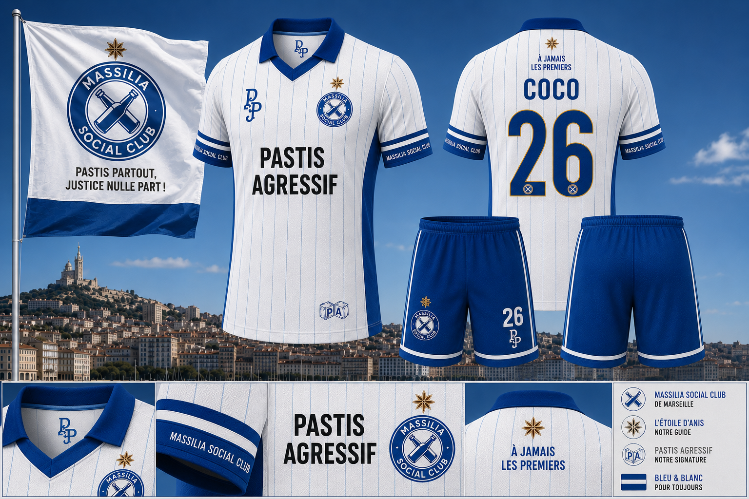 Maillot de football Massilia Social Club